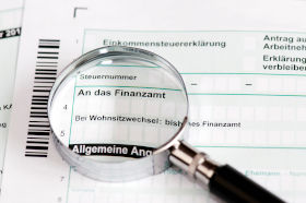 Picture of a German tax form